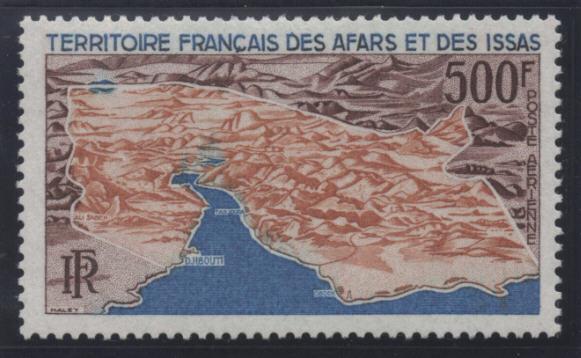 Afars & Issas #C53 1968 Territory Map MNH