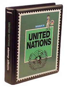 Scott United Nations UN Philatelic Minuteman 2-Post Binder Stamp Collector Album