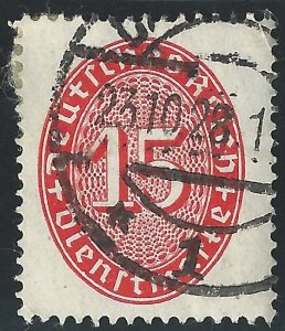 Germany #O73 15pf Official Stamp
