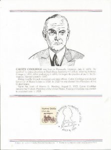 Calvin Coolidge Birthday cancel/card #!