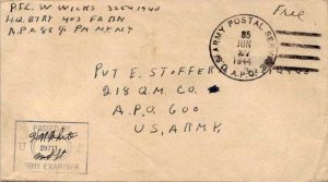 United States A.P.O.'s Soldier's Free Mail 1944 U.S. Army Postal Service, A.P...