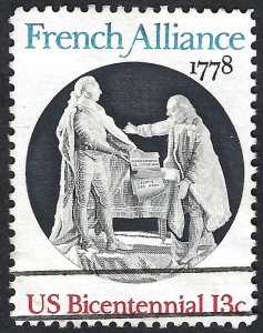 United States #1753 13¢ French Alliance (1978). Used.