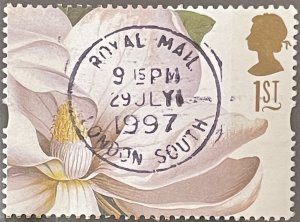 1997 Stamp of Great Britain of the Flowers Magnolia Altissima SC# 1714 used