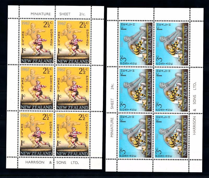 [43139] New Zealand 1967 Sports Rugby MNH Sheets