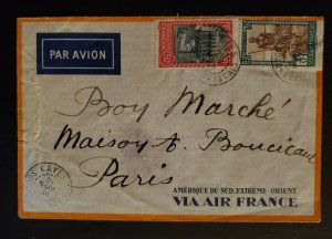 1938 Kayes French Sudan to Paris France Via Air France Airmail Cover