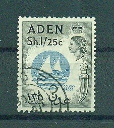 Aden sc # 56 (2) used cat value $.45