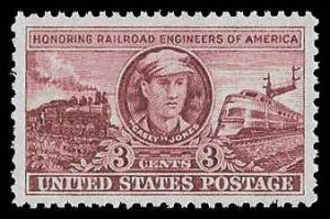 PCBstamps   US # 993 3c Railroad Engineers, MNH, (40)