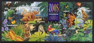 Australia 1389a MNH SS FAUNA ZOOS [D4]