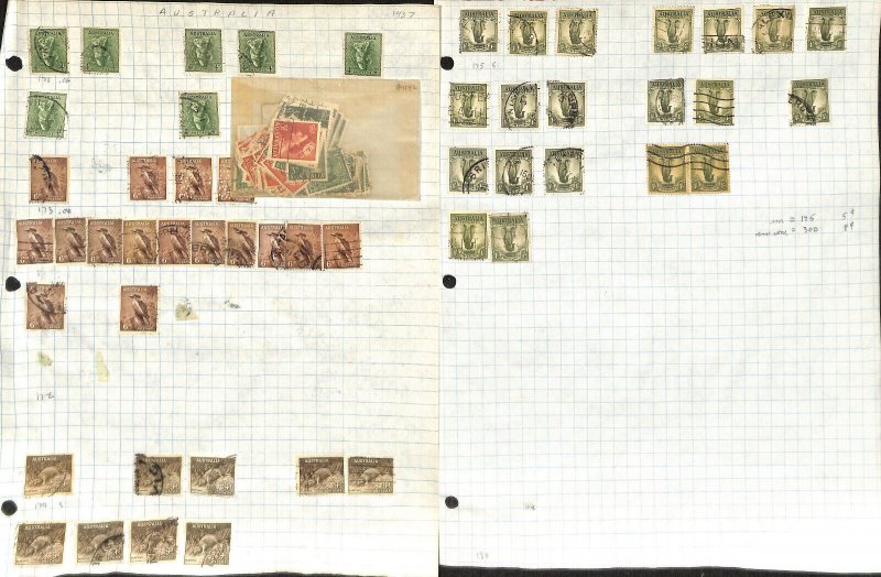 Australia Stamp Collection, Stock Lot Around 50 Pages