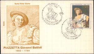 Italy, Worldwide First Day Cover, Art