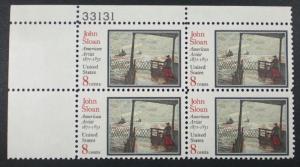 ALLY'S STAMPS US Plate Block Scott #1433 8c Sloan Painting [4] MNH [STK]