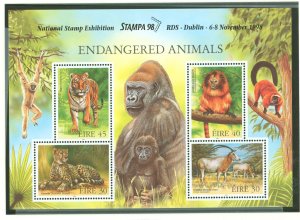 Ireland #1156a var Mint (NH) Souvenir Sheet (Wildlife)