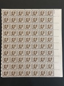 1953 sheet - OHIO statehood 150th - Sc# 1018
