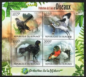 Burundi Stamp 1122  - Birds and air pollution