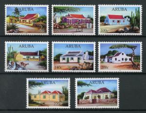 Aruba Architecture Stamps 2017 MNH Typical Houses Trees Goats Buildings 8v Set 