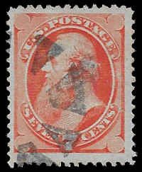 U.S. #149 Used; 7c Edwin Stanton (1871) (2)