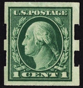 US 481 MH VF 1 Cent Washington Imperforate-Schermack Type III Perforation