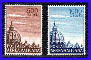 1953 - Vaticano - Scott nº C 22 - C 23 - MNH - Gran Lujo  - VA- 15 - 01