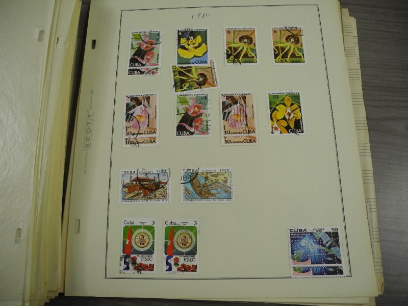 CUBA, 100s & 100s of Stamps mostly hinged on Scott pages