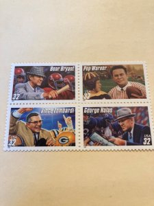 Legendary Football coaches. Scot #3147-3150. Mint never hinged
