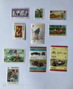 LOT OF 10 STAMPS, MNH , DIFFERENT COUNTRIES, & TOPICS