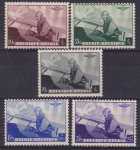 Belgium B 209-13 MNH 1938 King in Military Plane