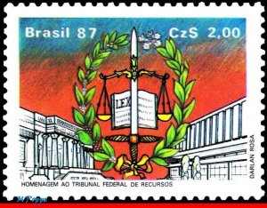 2104 BRAZIL 1987 FEDERAL COURT OF APPEAL, JUSTICE, SYMBOL, RHM C-1551 MNH