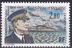 St Pierre & Miquelon #597 MNH