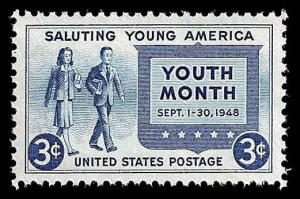# 963 MINT NEVER HINGED SALUTE TO YOUTH TEMP
