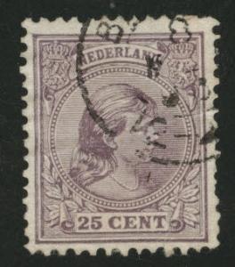 Netherlands Scott 48 used 1894 issue CV$6