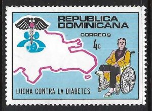 Dominican Republic 725 VFU DIABETES MAP S681-6
