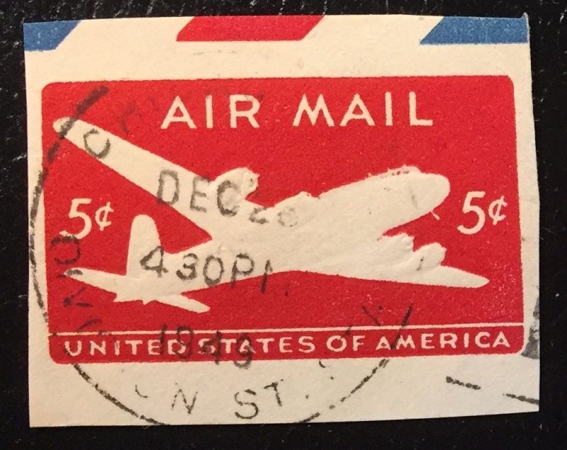 UC14 or UC15 ? Used Airmail Cutout 5c - 1949 Cancel