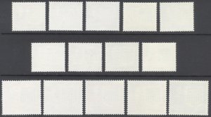 Northern Rhodesia 1963 1/2d-20/- QEII Arms Scott 75-88 SG 75-88 MNH Cat $62