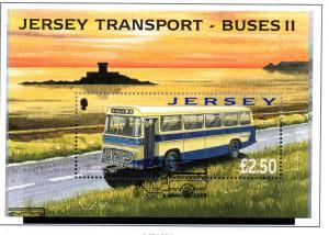 Jersey Sc 1317 2008 Buses stamp sheet used