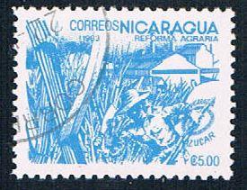 Nicaragua 1301 Used Sugar Cane ul 1983 (N0615)+