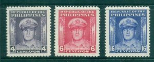 Philippines #519-521 SET MacArthur I Shall Return - Mint NEVER HINGED Set