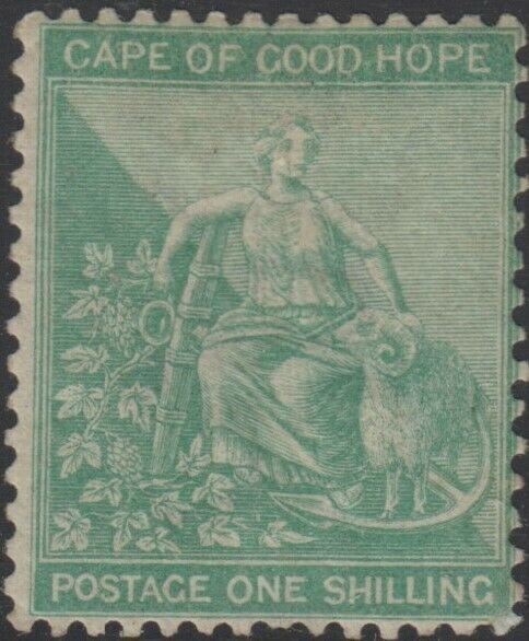 Cape of Good Hope Sc # 19 HINGED  Value $ 225.00