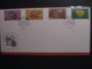 ​HONG KONG -1989-SC#534-7 LUNER NEW YEAR OF LOVELY SNAKE FDC VERY FINE