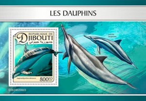 2025/03 - DJIBOUTI - DOLPHINS III            1V     complet set    MNH **