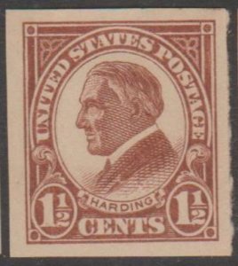 U.S. Scott #576 Harding Imperf Stamp - Mint NH Single