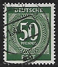 Germany # 551 - Numeral 50pf - used....[BRN21]