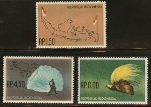 Indonesia Scott 597-599 MNH** 1963 set