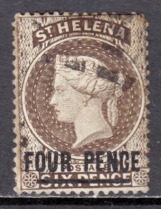 St. Helena - Scott #38a - Used - Toning, corner crease UL, pencil/rev. - SCV $30