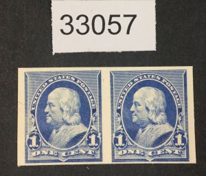 US STAMPS  #219p4 PROOF ON CARD PAIR LOT #33057