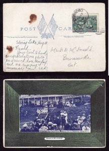 Canada-cover #8685-1c Tercentenary on p/c-Perth Cnty-Norwood, Ont-Au 13 1908-