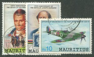 MAURITIUS #736-738 USED