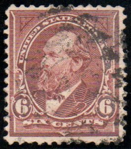 USA #256 VF, multiple cancels, pretty color!