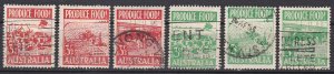 Australia Sc #250-255 Used