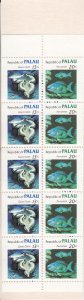 Palau 1983-84 MNH Sc 13b 13c Giant clam, 20c Parrotfish Complete Booklet