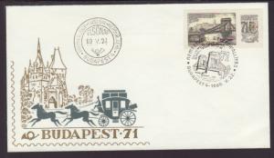 Hungary B270 Budapest 1969 U/A FDC
